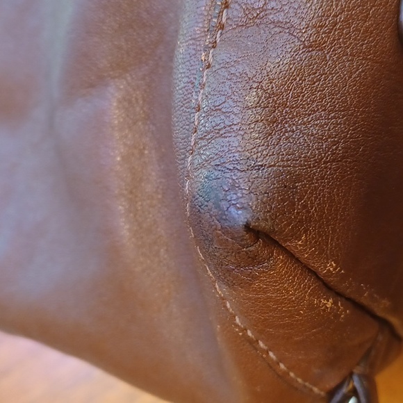 Coach Ashley brown leather satchel purse no. L1049-F15445 - Picture 6 of 13